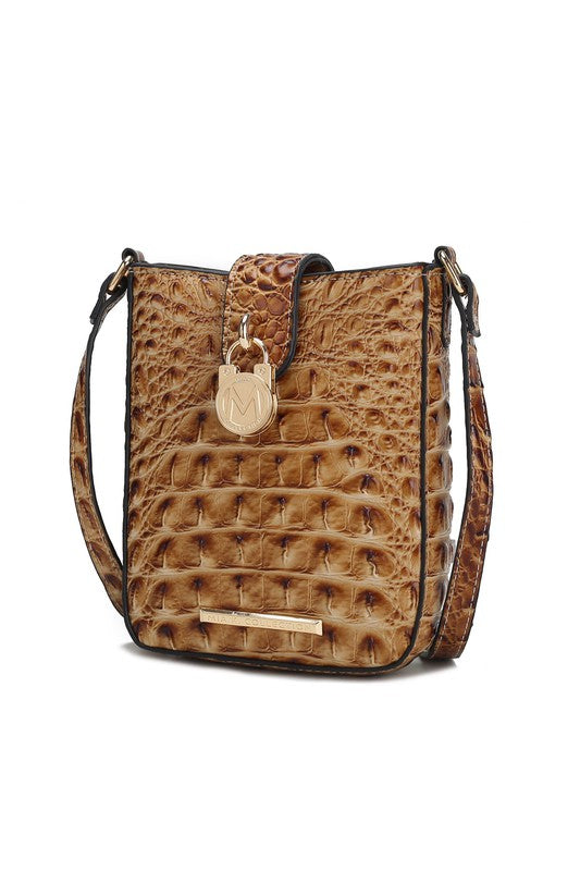 Olivia Embossed Crossbody Bag