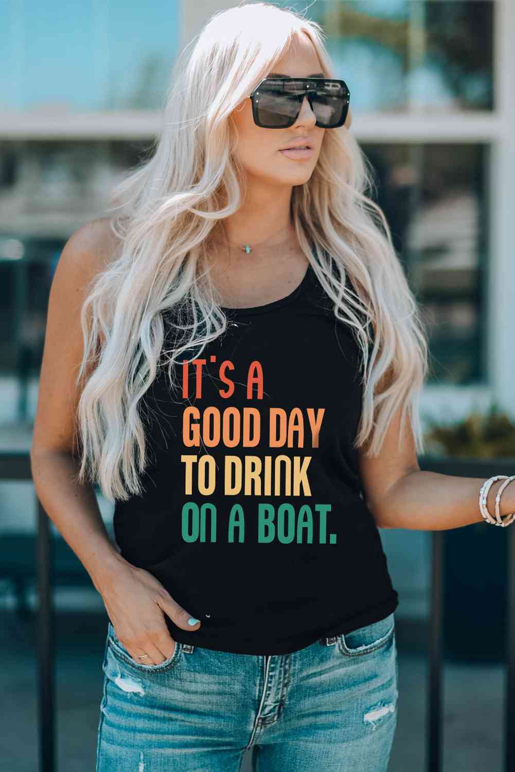 Drink on a Boat Tank