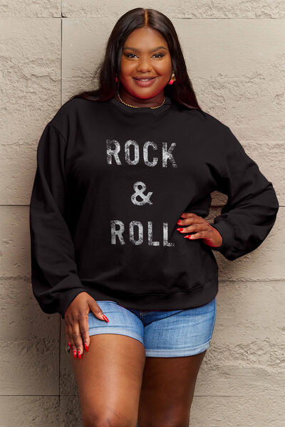ROCK & ROLL Round Neck Sweatshirt