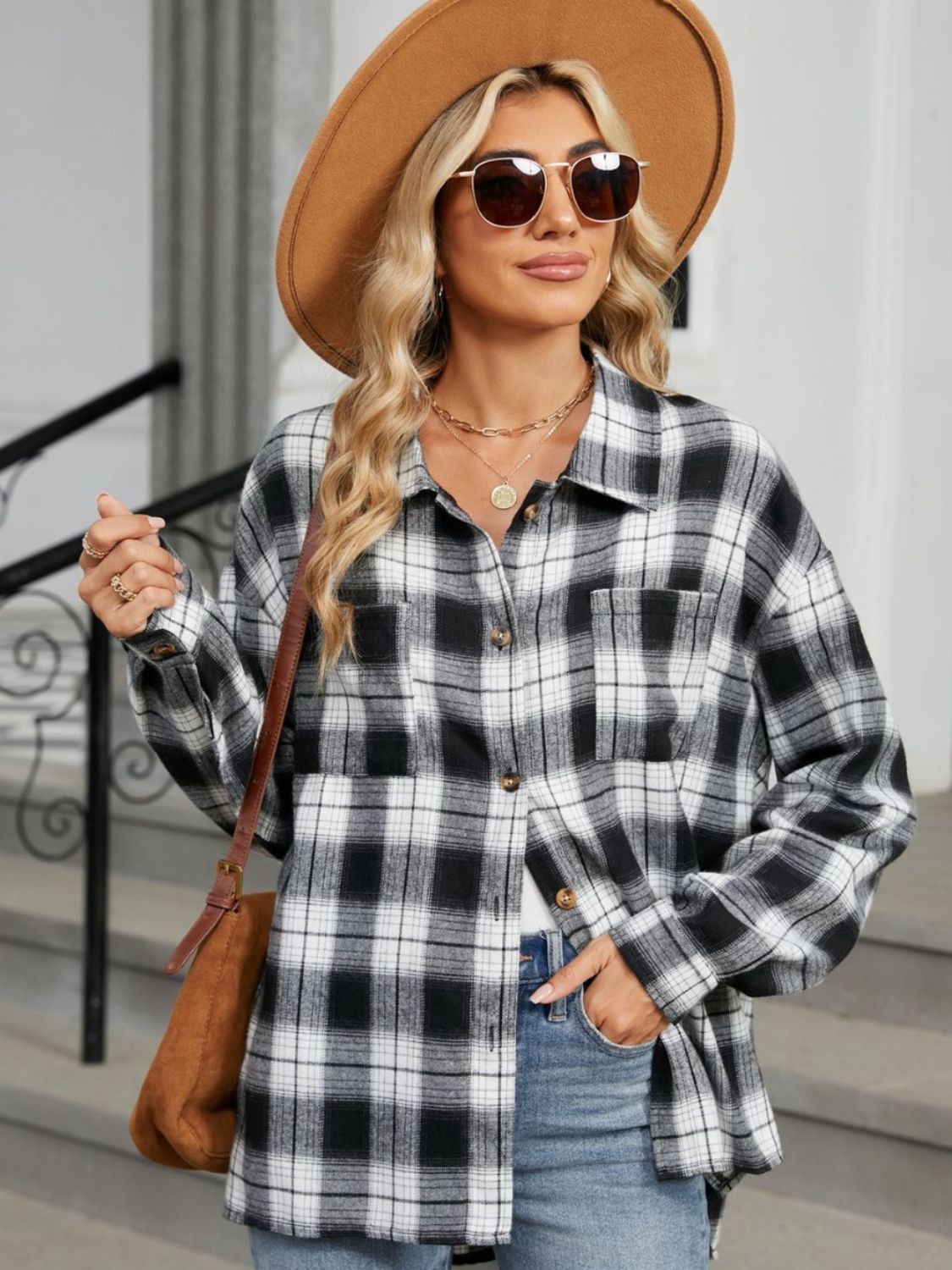 Cynthia Plaid Long Sleeve Shirt