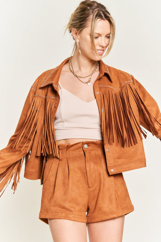 Angie Studded Fringe Jacket