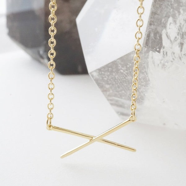 X Bar Necklace