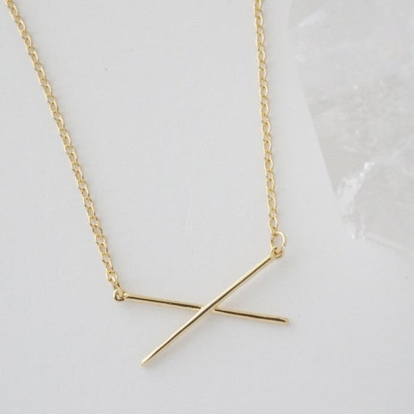 X Bar Necklace