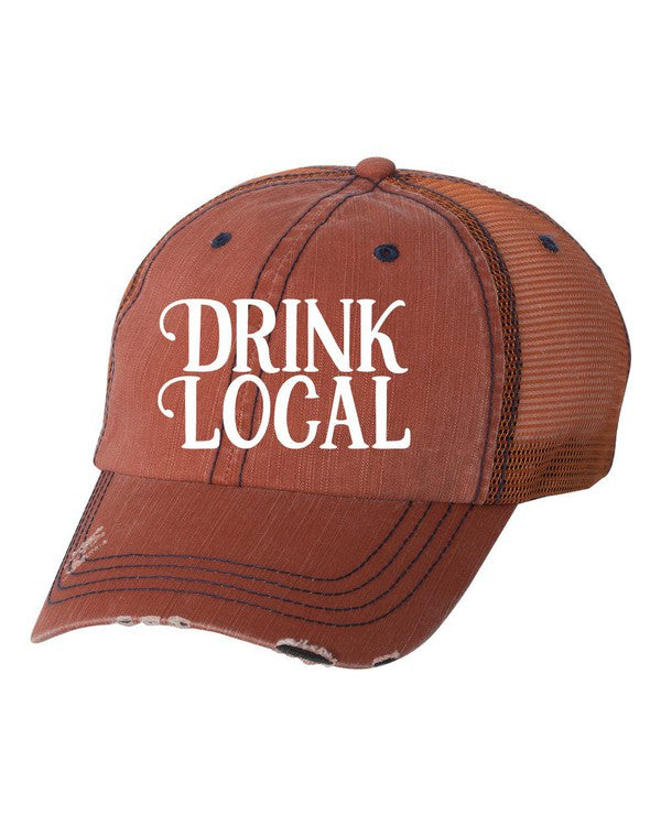 Drink Local Embroidered Hat