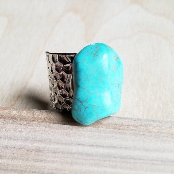 Rodeo Turquoise Cuff Ring