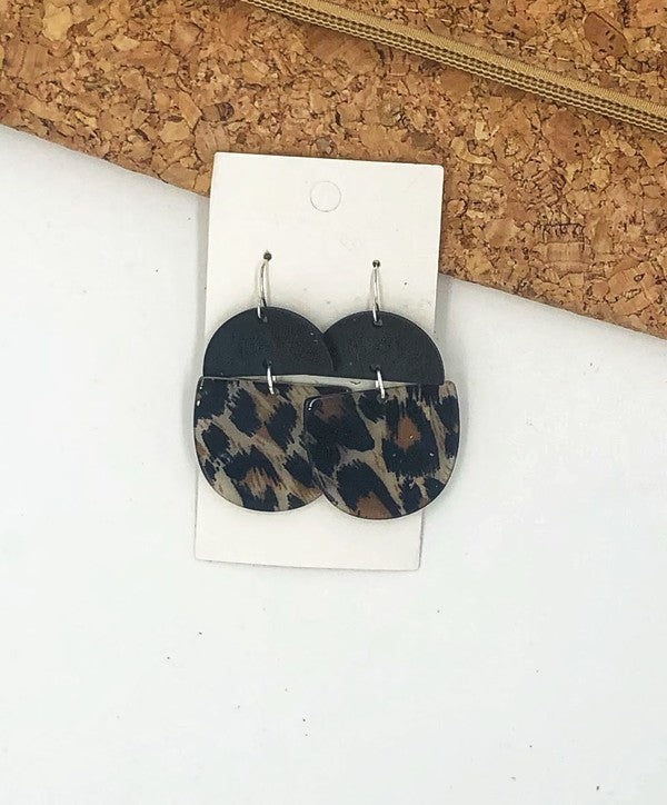 Leopard Acrylic and Wood Deco Drops