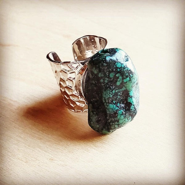 Tess Turquoise Cuff Ring