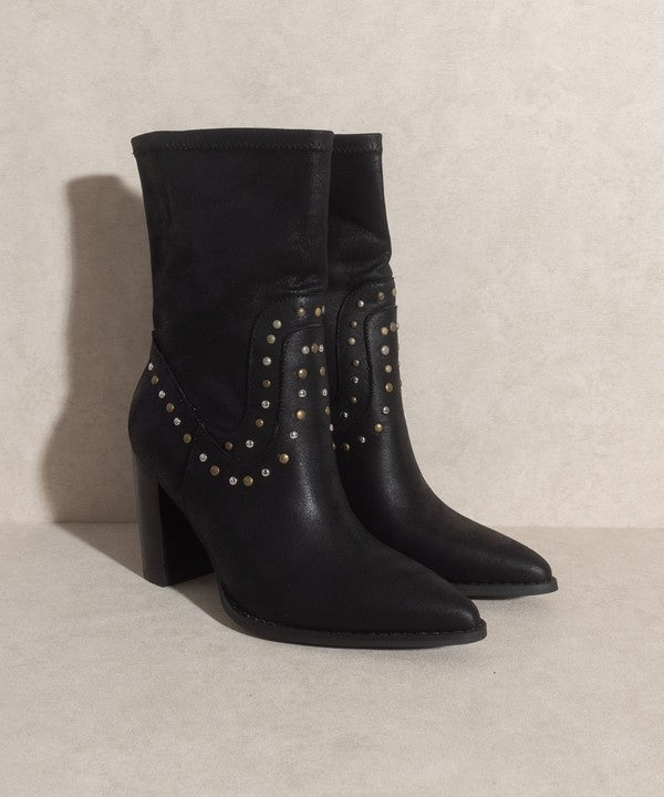 Paris Studded Ankle Boots