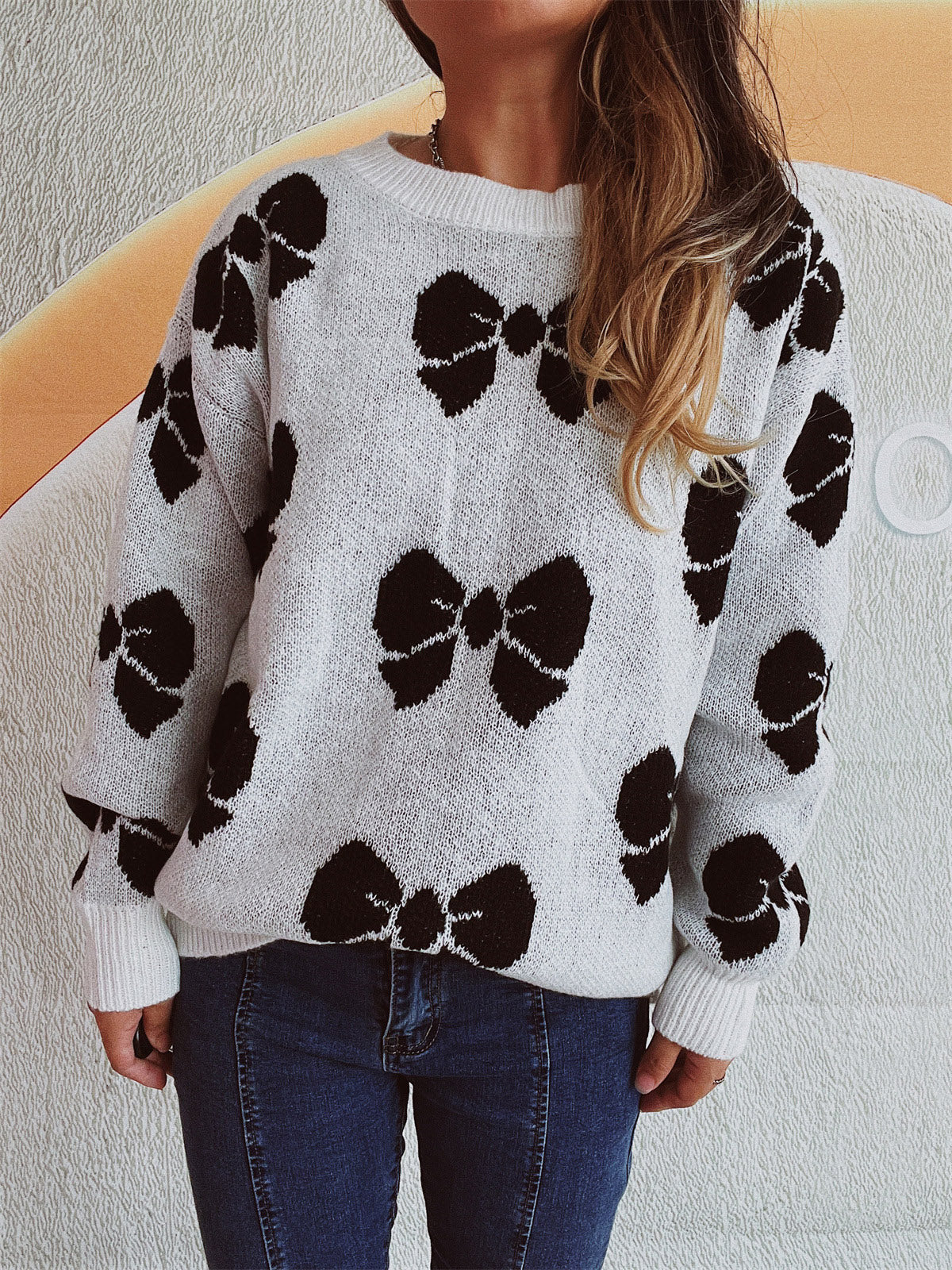 Bonnie Bow Shoulder Sweater