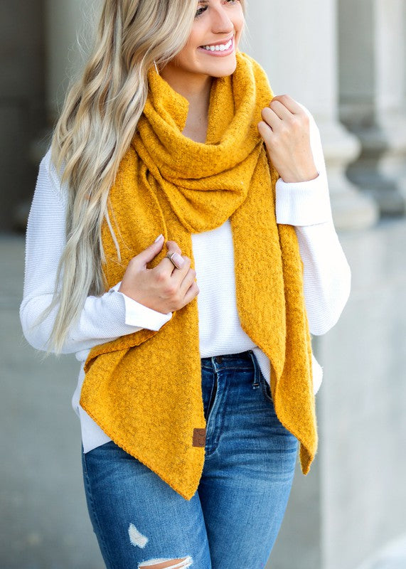 Taffie Draped Cozy Scarf