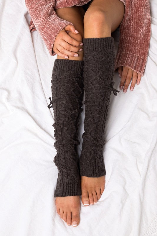 Hadleigh Cable Knit Leg Warmer