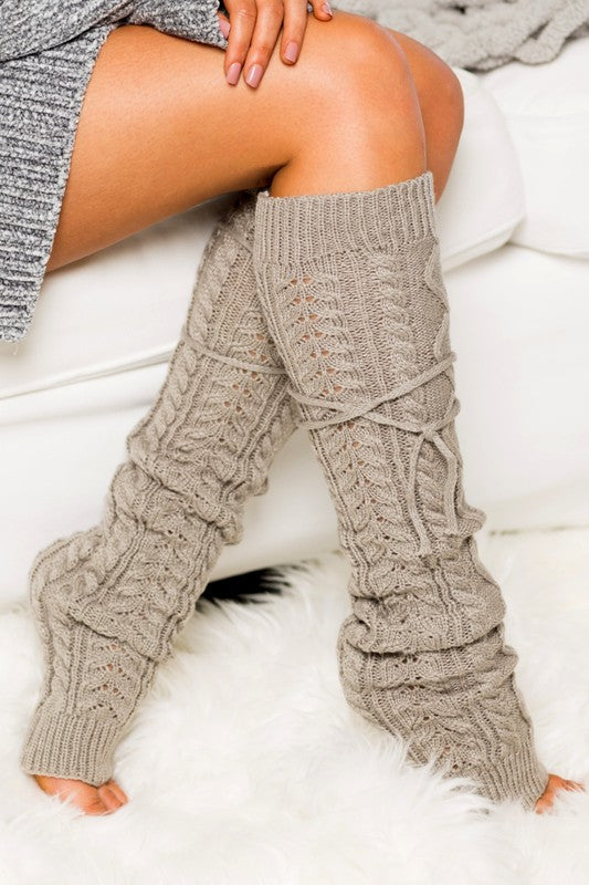 Hadleigh Cable Knit Leg Warmer