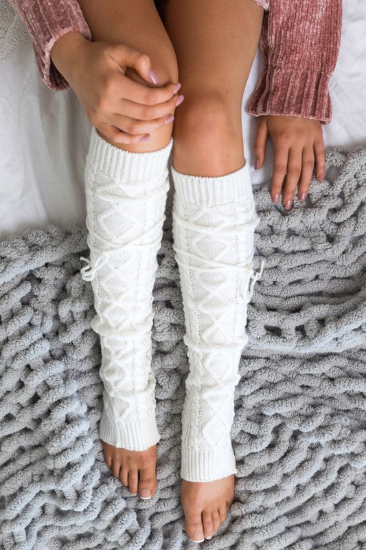 Hadleigh Cable Knit Leg Warmer