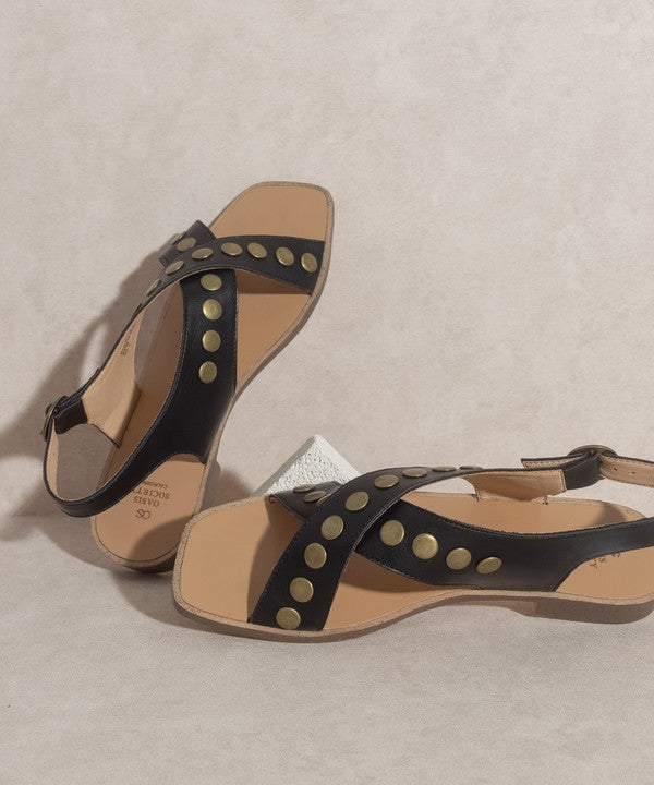 Kylen Studded Cross Band Sandal