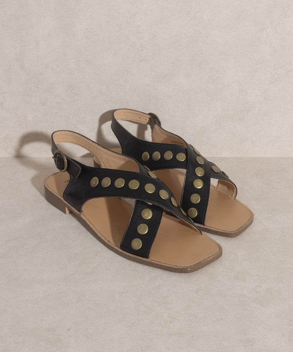 Kylen Studded Cross Band Sandal