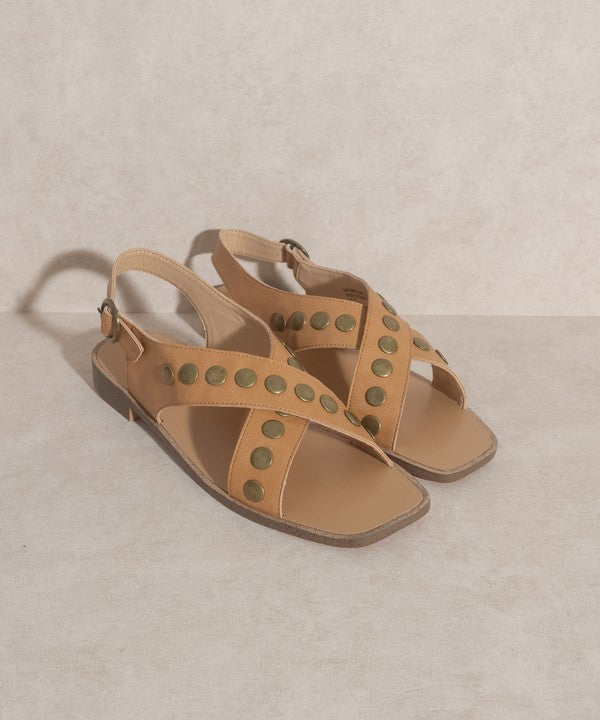 Kylen Studded Cross Band Sandal