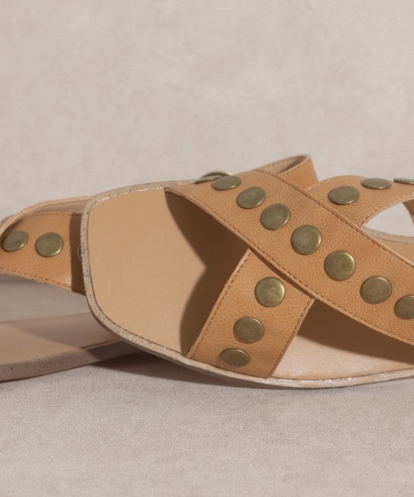 Kylen Studded Cross Band Sandal