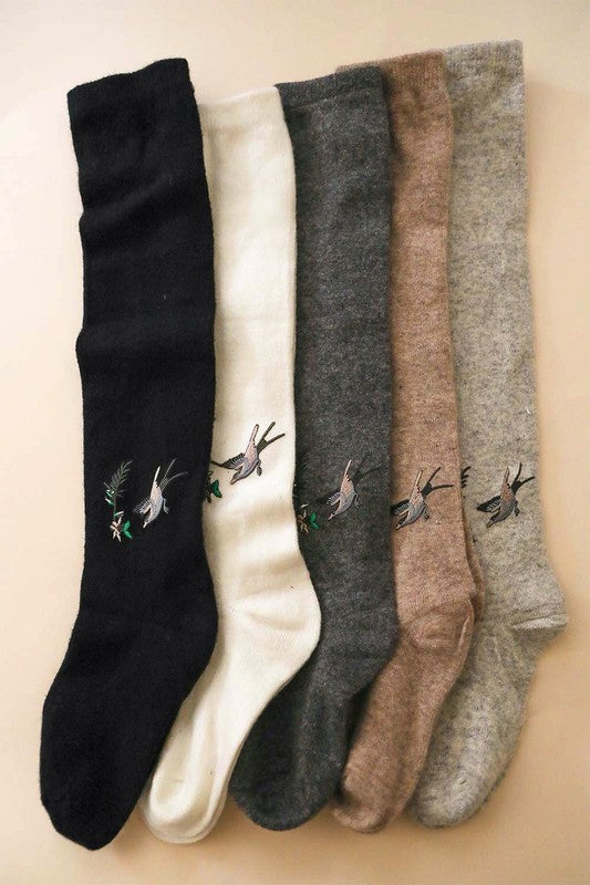 Hummingbird Wool Socks