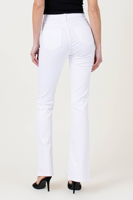 Presley Front Slit Slim Jean