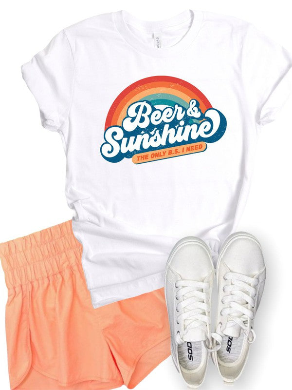 Beer and Sunshine Only BS I Need Softstyle Tee