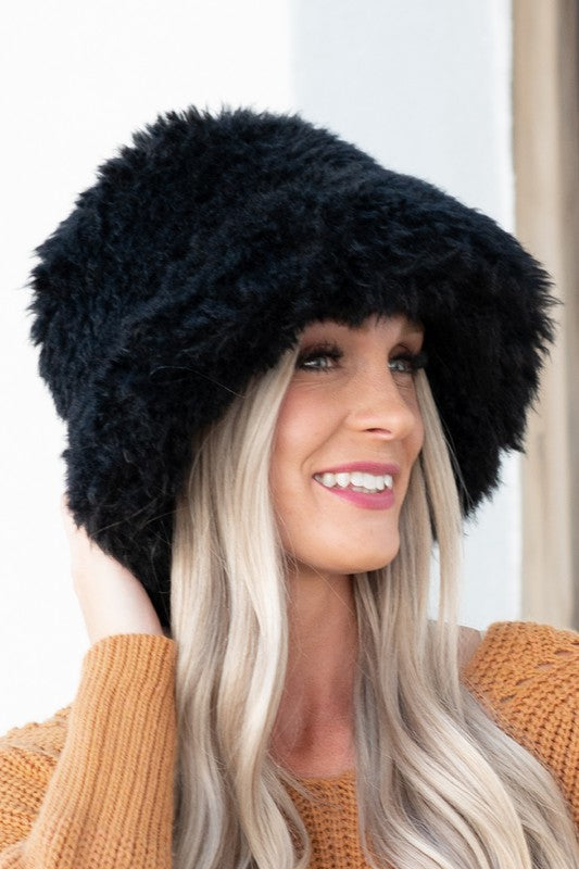 Cali Faux Fur Bucket Hat