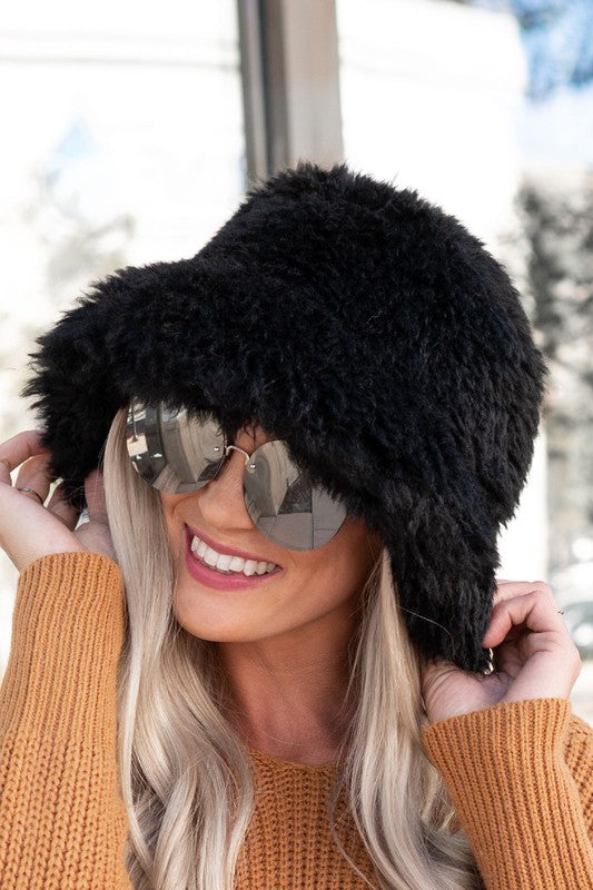 Cali Faux Fur Bucket Hat