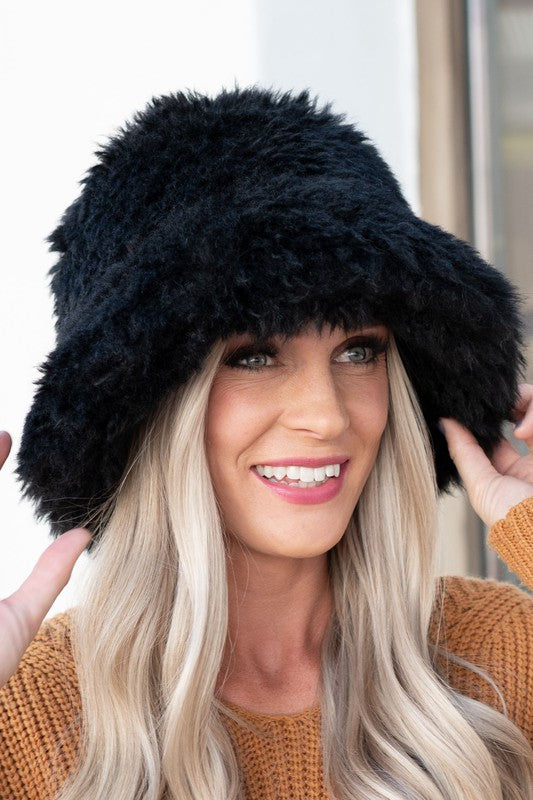 Cali Faux Fur Bucket Hat