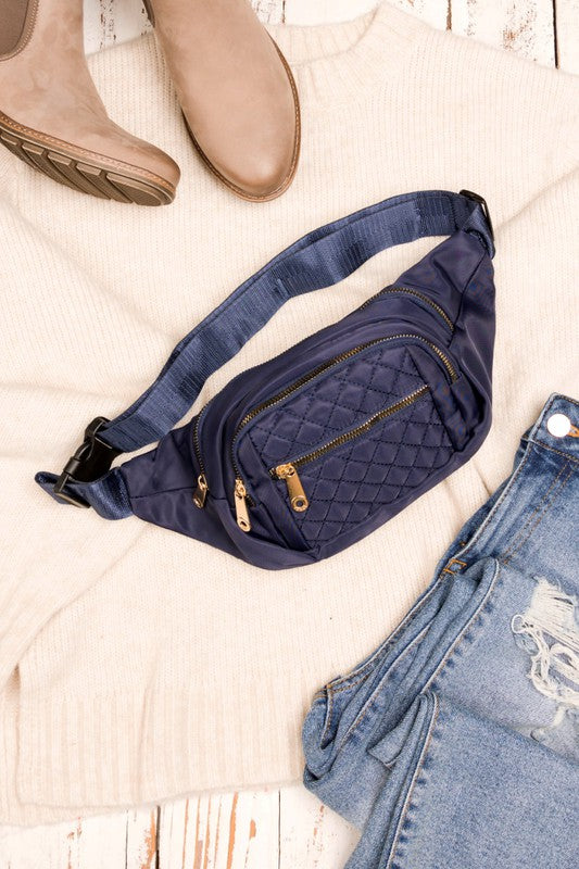 Hannah Quilted Belt Sling Bum Bag