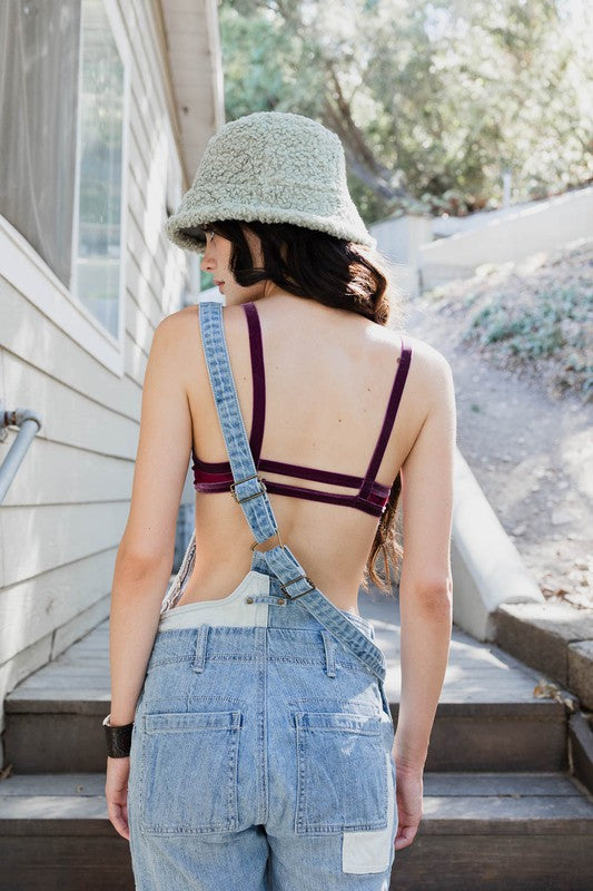 Lulu Crushed Velvet Bralette