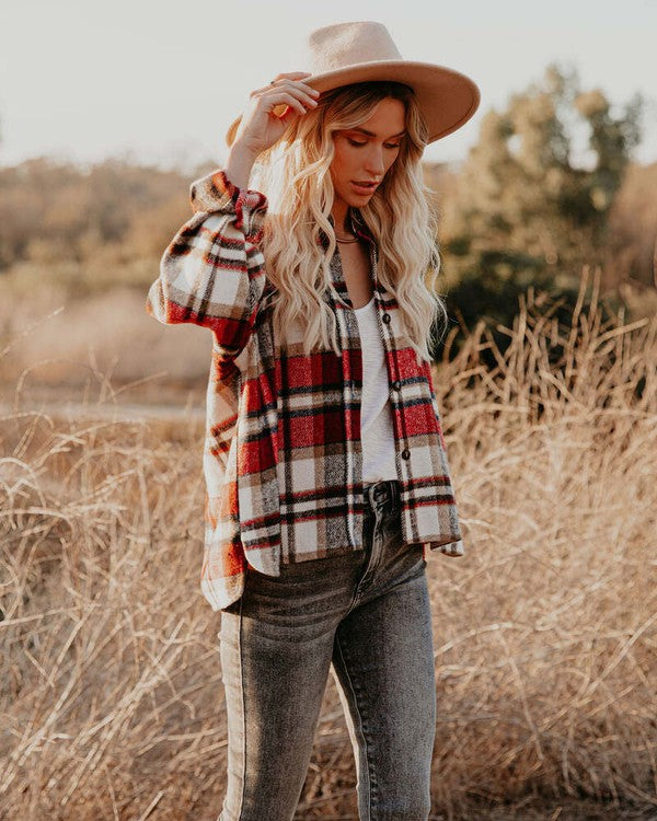 Romy Plaid Shacket