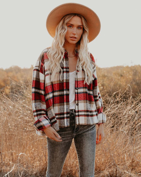 Romy Plaid Shacket