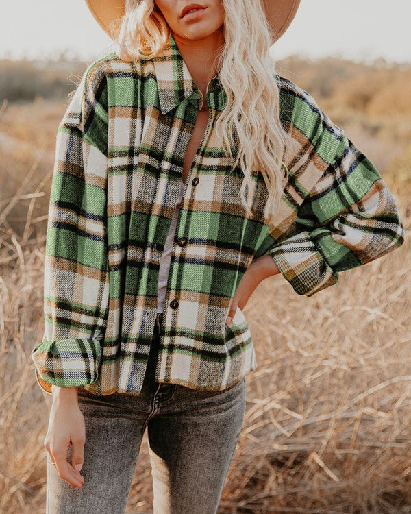 Romy Plaid Shacket