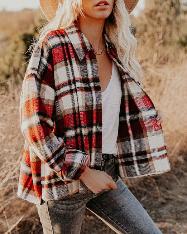 Romy Plaid Shacket