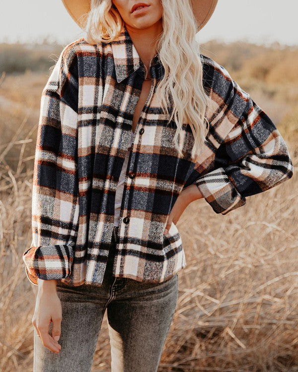 Romy Plaid Shacket