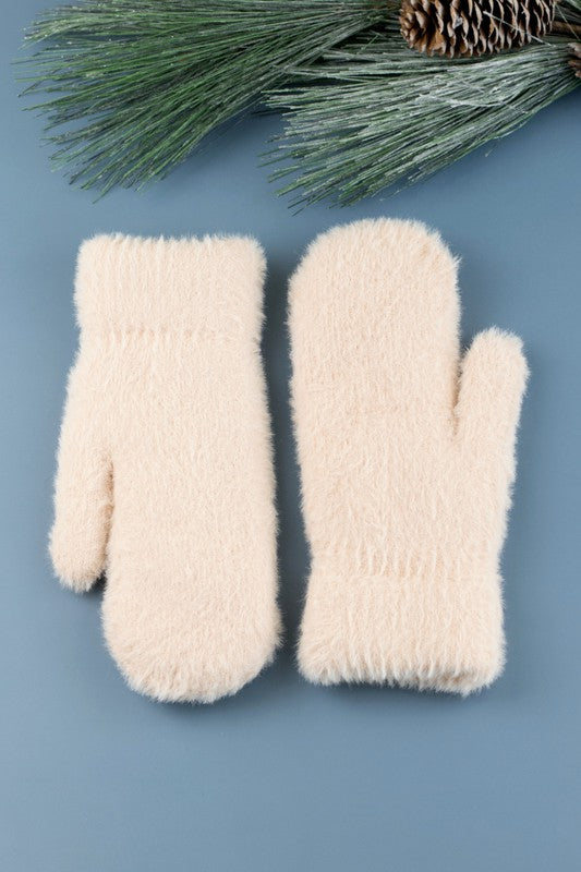 Plush Fur Lined Mittens