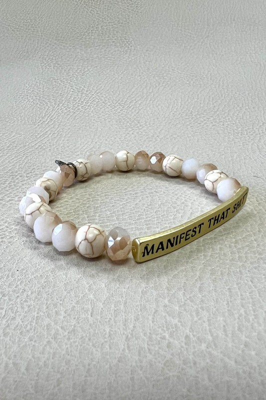 Manifest White & Gold Bracelet