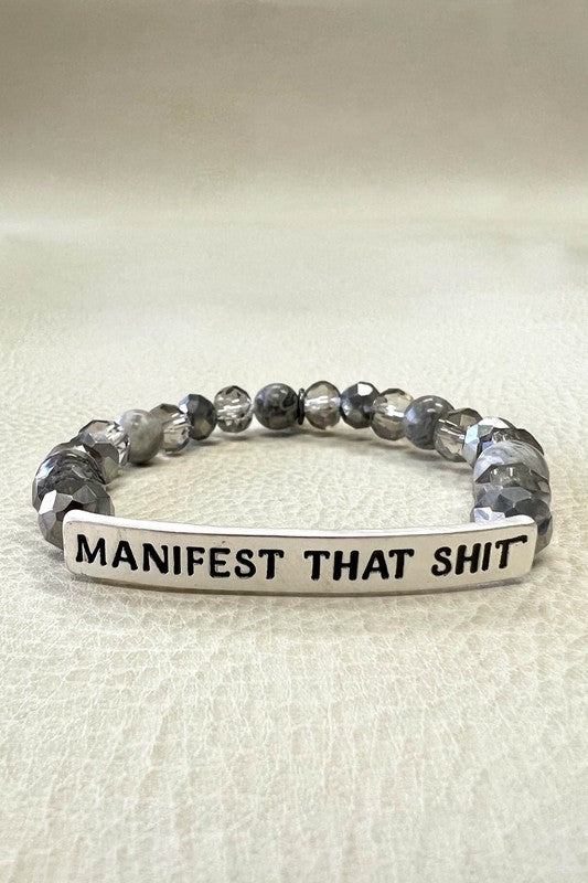 Manifest Silver & Grey Bracelet