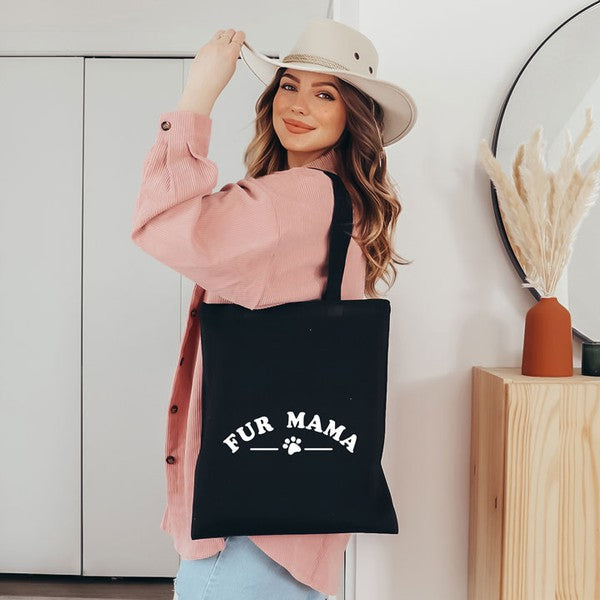 Fur Mama Curved Tote