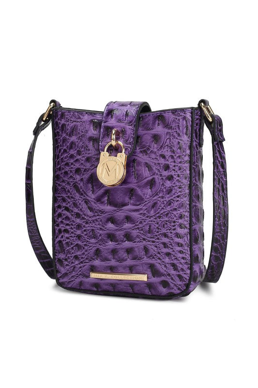 Olivia Embossed Crossbody Bag