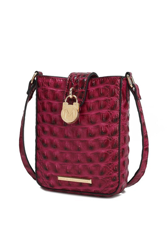 Olivia Embossed Crossbody Bag