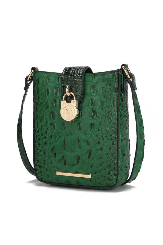 Olivia Embossed Crossbody Bag