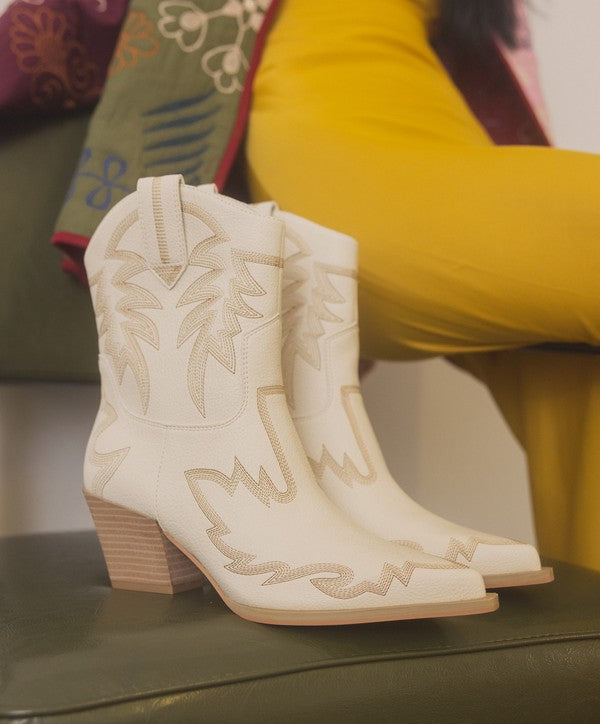 Lindsey Cowboy Ankle Boots