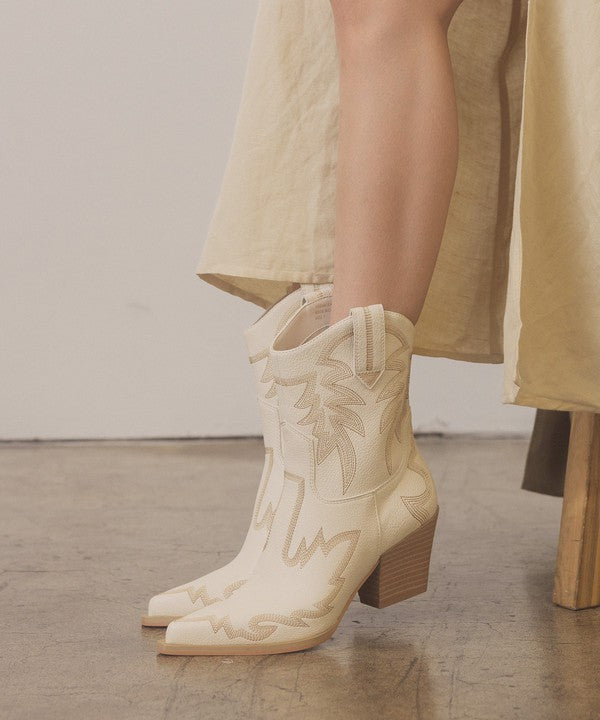 Lindsey Cowboy Ankle Boots