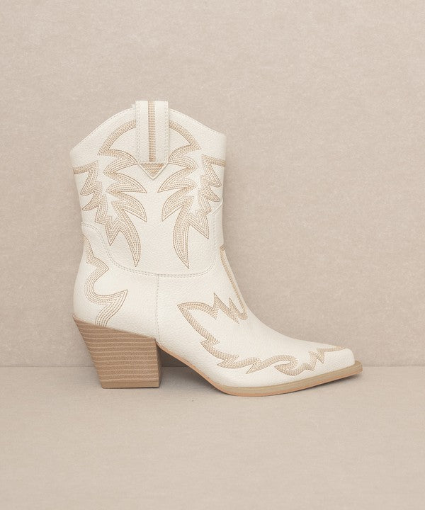 Lindsey Cowboy Ankle Boots