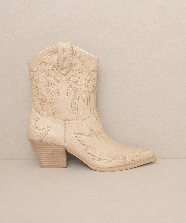 Lindsey Cowboy Ankle Boots