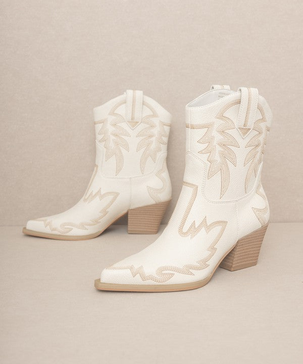 Lindsey Cowboy Ankle Boots