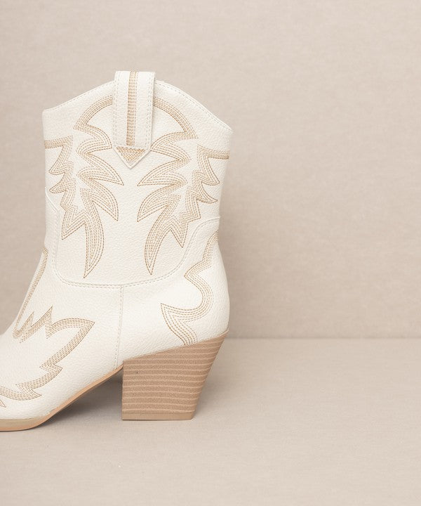 Lindsey Cowboy Ankle Boots