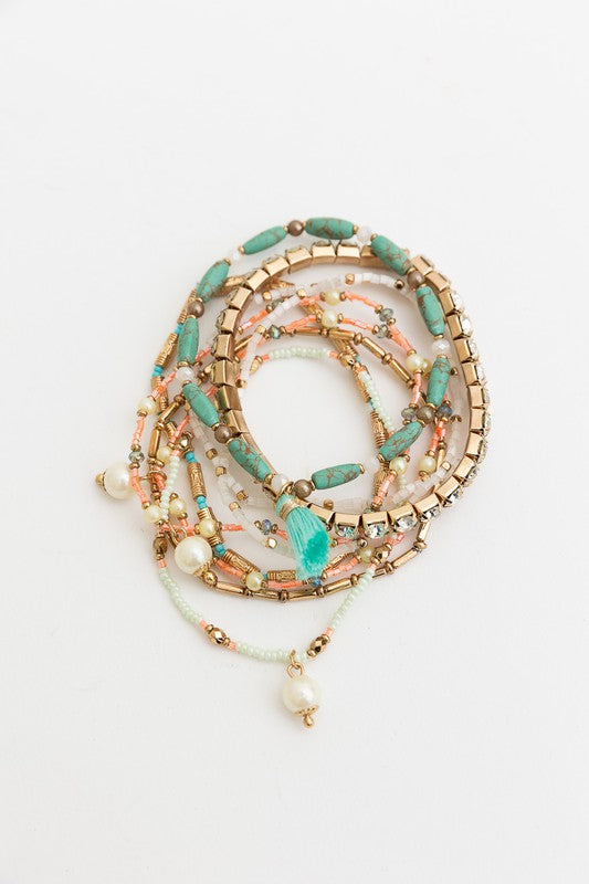 Savannah Pastel Layered Bracelet