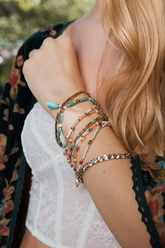 Savannah Pastel Layered Bracelet