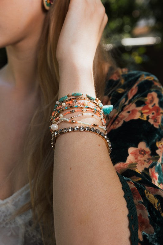 Savannah Pastel Layered Bracelet